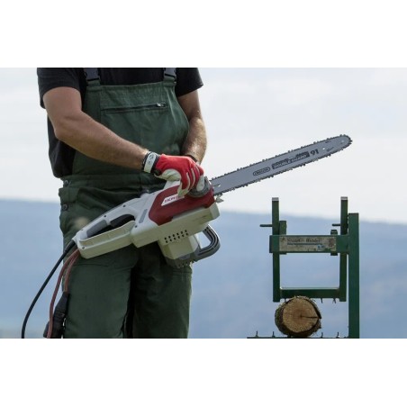 Tronçonneuse Electrique 2200W Guide Trilink 40 cm, Coupe rapide, Anti-vibration, Tension sans outil, Lubrification auto IKRA