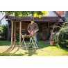 Tronçonneuse sans fil 40V Guide & Chaîne OREGON 35,5 cm + 2 batteries lithium 2.0Ah + Chargeur Double IKRA