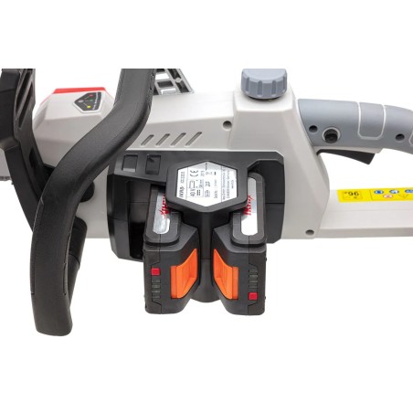 Tronçonneuse sans fil 40V Guide & Chaîne OREGON 35,5 cm + 2 batteries lithium 2.0Ah + Chargeur Double IKRA