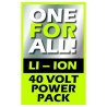 Chargeur de batterie 40V - Affichage LED Compatible tous outils IKRA 40V