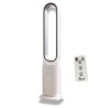 Ventilateur Sans Pales 50W - Ventilateur Colonne à Télécommande 3 Vitesses avec Minuterie 7h Design Blanc