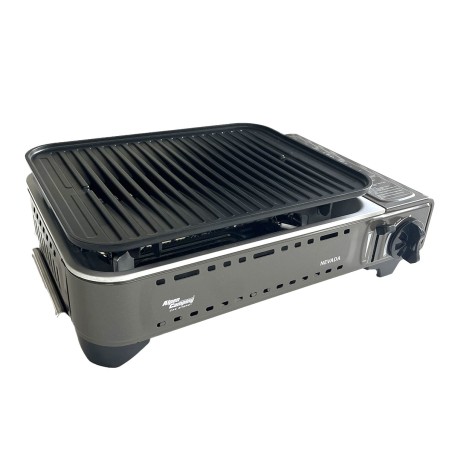 Barbecue à gaz Portable Grill 1780W + 4 Cartouches Gaz Butane Allumage Piezo + Mallette Camping ALPEN
