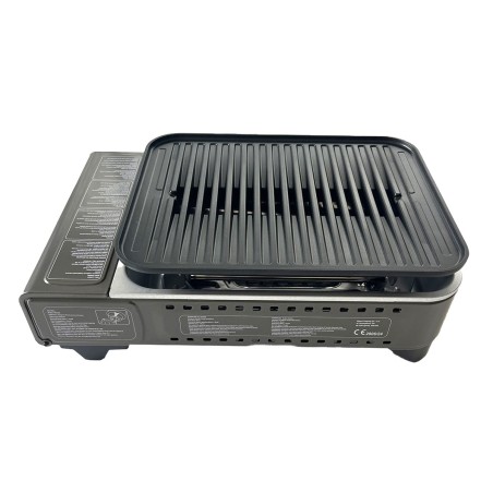 Barbecue à gaz Portable Grill 1780W + 4 Cartouches Gaz Butane Allumage Piezo + Mallette Camping ALPEN