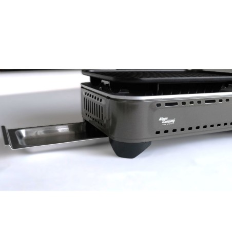Barbecue à gaz Portable Grill 1780W + 4 Cartouches Gaz Butane Allumage Piezo + Mallette Camping ALPEN