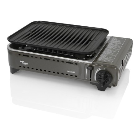 Barbecue à gaz Portable Grill 1780W + 8 Cartouches Gaz Butane Allumage Piezo + Mallette Camping ALPEN