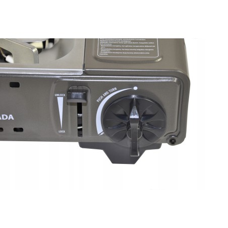 Barbecue à gaz Portable Grill 1780W + 8 Cartouches Gaz Butane Allumage Piezo + Mallette Camping ALPEN