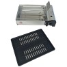 Barbecue à gaz Grill 1900W + 4 cartouches de gaz Allumage Piezo Camping COOK160