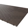 Lot de 6 Dalles de sol Clipsables Marron Taupe 116x76x3cm Polypropylène Revêtement de Sol Modulable 4.61m2 INTEC