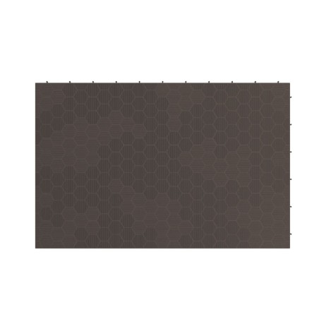 Lot de 6 Dalles de sol Clipsables Marron Taupe 116x76x3cm Polypropylène Revêtement de Sol Modulable 4.61m2 INTEC