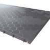 Lot de 6 Dalles de sol Clipsables Grises 116x76x3 cm Rectangulaire Polypropylène Revêtement de Sol Modulable 4.61m2 INTEC
