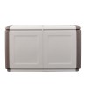 Coffre de rangement Beige/Taupe 230L 96 x 53 x H57cm Poignées de transport polypropylène