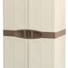 Armoire de rangement 2 portes 4 Etagères 70 x 47 x 184 cm 4 pieds Charge 100kg max INTEC