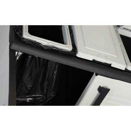 Armoire Poubelles de Tri Sélectif 3 Sacs Recyclage Gestion des Déchets 68 x 37 x 90 cm Intérieur Extérieur INTEC