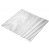 Auvent de Porte d'Entrée 100 x 120 cm Transparente - Polycarbonate Alvéolé Marquise Extérieure Bras Polypropylène Art Plast