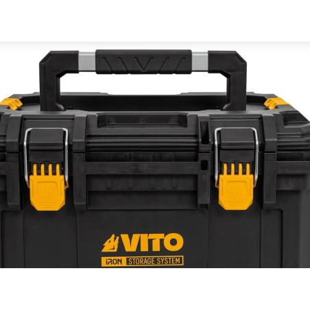 Boîte à Outils Modulaire Dim 41 x 57 x 30 cm Charge 45Kg Mallette portable Capacité 39Litres VITO