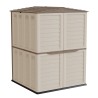 Abri de Jardin Extérieur Beige - Cabanon de Jardin avec plancher 151x146x200 - Rangement Outils, Vélos ARTPLAST