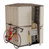 Abri de Jardin Extérieur Beige - Cabanon de Jardin avec plancher 151x146x200 - Rangement Outils, Vélos ARTPLAST