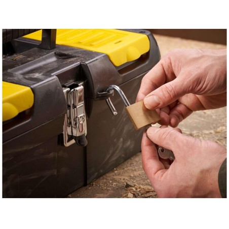 Boite à Outils L41xP18x20 cm + 2 Organiseurs Couvercle - Robuste Poignée Articulée STANLEY