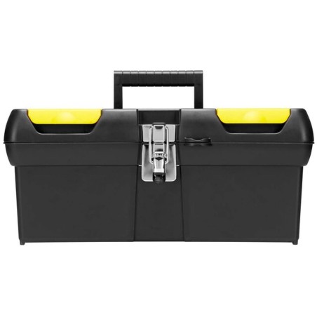 Boite à Outils L41xP18x20 cm + 2 Organiseurs Couvercle - Robuste Poignée Articulée STANLEY