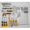 Boite à outils complète 84 pièces Chrome vanadium - Caisse à outils avec douilles et accessoires VITO