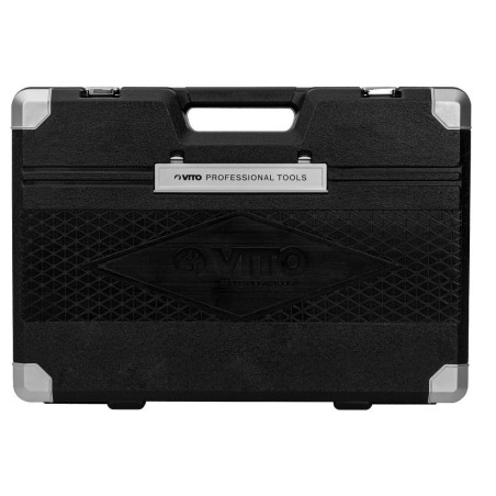 Boite à outils complète 84 pièces Chrome vanadium - Caisse à outils avec douilles et accessoires VITO