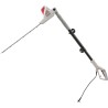Taille Haie Télescopique filaire 600W - Lame de coupe 59 cm Coupe 51 cm Taille Haie sur perche réglable 1.95 - 2.40 m IKRA