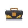 Boite à outils noire 16" 41 x 20.9 x 19.5 cm - Caisse à outils vide 2 organiseurs et porte outils Amovible VITO