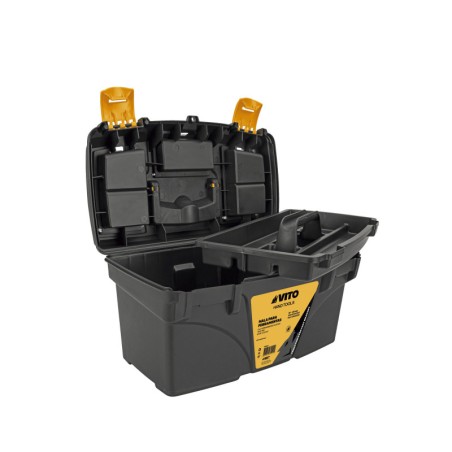Boite à outils vide 21" 53.5 x 29.1 x 28 cm - Caisse à outils 3 organiseurs + Porte outils amovible VITO