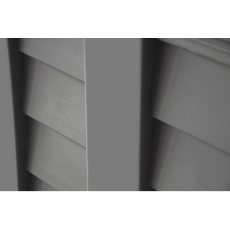 Cache Poubelles 2 portes Gris - Tri sélectif Extérieur - Abri Poubelle Design pour Terrasse et Jardin 1500L INTEC
