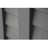Cache Poubelles 2 portes Gris - Tri sélectif Extérieur - Abri Poubelle Design pour Terrasse et Jardin 1500L INTEC