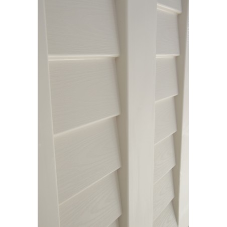 Abri de jardin Extérieur 2 portes Beige 151 x 83 x H200cm Cabanon de jardin avec plancher intégré INTEC
