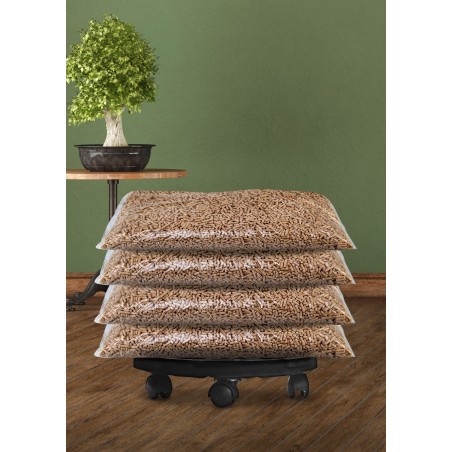 Support Plante Rond 30x7cm - Plateau à Roulettes Porte Pot de Fleurs Charge Lourde 170kg - Polypropylène antichoc Art Plast