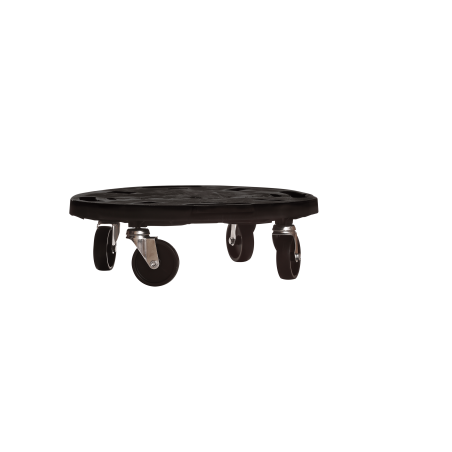 Support à roulettes rond diamètre 40 x 12,5 cm 4 roues Capacité max 275 kg Plantes Meubles ou matériel lourd KZ GARDEN
