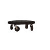 Support à roulettes rond diamètre 40 x 12,5 cm 4 roues Capacité max 275 kg Plantes Meubles ou matériel lourd KZ GARDEN