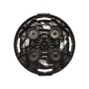 Support à roulettes rond diamètre 40 x 12,5 cm 4 roues Capacité max 275 kg Plantes Meubles ou matériel lourd KZ GARDEN