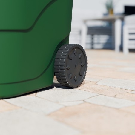 Chariot de jardin 43L Dim: 49 x 49 x 90 cm Chariot déchets verts 2 Roues robustes Charge 60 kg Art Plast