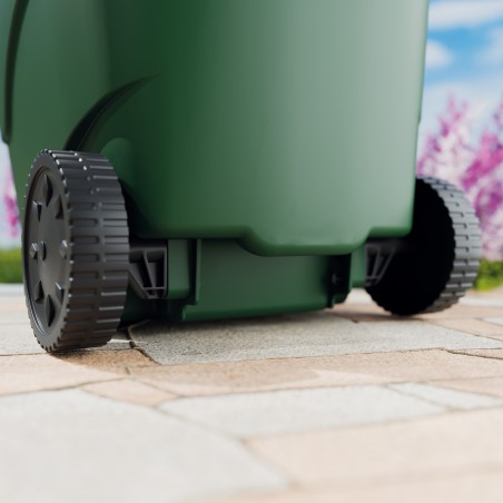 Chariot de jardin 43L Dim: 49 x 49 x 90 cm Chariot déchets verts 2 Roues robustes Charge 60 kg Art Plast