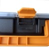 Boîte de rangement professionnelle Organiseur 23 compartiments amovibles Noir Orange 44.3 x 31.7 x 8 cm ARTPLAST