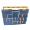 Boîte de rangement professionnelle Organiseur 23 compartiments amovibles Noir Orange 44.3 x 31.7 x 8 cm ARTPLAST