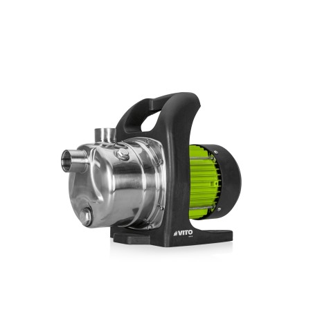 Motopompe à évacuation eau 800W Pompe d'arrosage jardin 3000 L/h Pompe transfert eau claire Particules 1mm max VITO