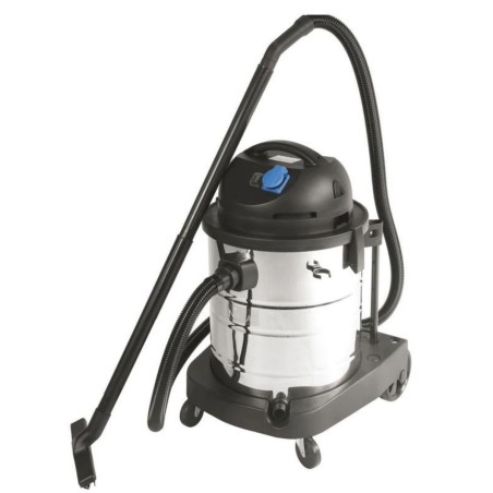 Aspirateur Eau et Poussière 1400W Cuve inox 50L - Aspirateur industriel pour sols solides et liquides NIKLAS