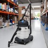 Aspirateur Eau et Poussière 1400W Cuve inox 50L - Aspirateur industriel pour sols solides et liquides NIKLAS
