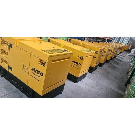 Groupe electrogène 50kVA Diesel Triphasé Monophasé AVR ATS Démarrage Automatique Autonomie 10h VITO Professional