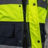 Veste jaune FLUO Taille L Parka avec Bande réfléchissante haute visibilité  100% polyester VITO