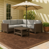 Dalle de sol Clipsable Marron Taupe 116 x 76 x 3 cm  Polypropylène Revêtement de Sol Modulable Intérieur / Extérieur Art Plast
