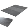 Lot de 6 Dalles de sol Clipsables Grises 116x76x3 cm Rectangulaire Polypropylène Revêtement de Sol Modulable 4.61m2 INTEC