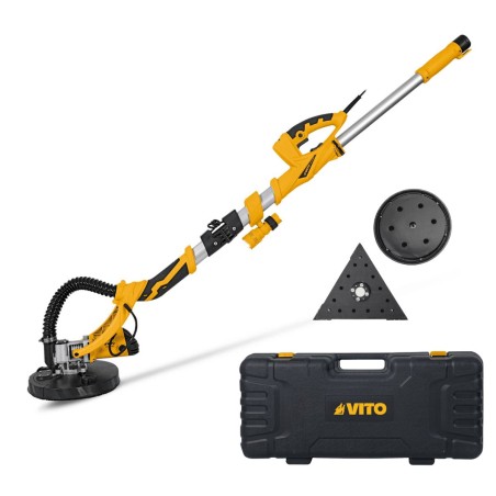 Ponceuse à plâtre téléscopique 710W Girafe pour cloisons sèches + Triangle VITO